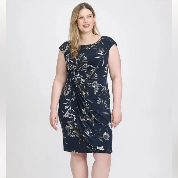 Laura | NWT Blue Floral Sleeveless Jersey Midi Dress 💙 - Picture 11 of 11